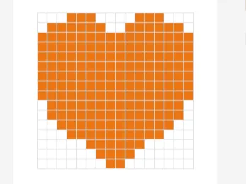 Heart Pixel Art 8x8