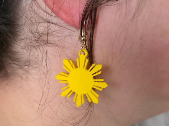 Philippines sun earrings