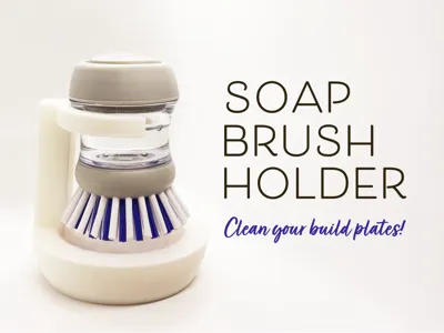 Palm/Pot Brush Holder - Clean your Build Plates! 