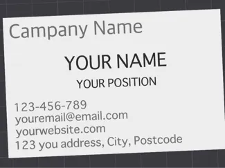 Simple business card (Version1)