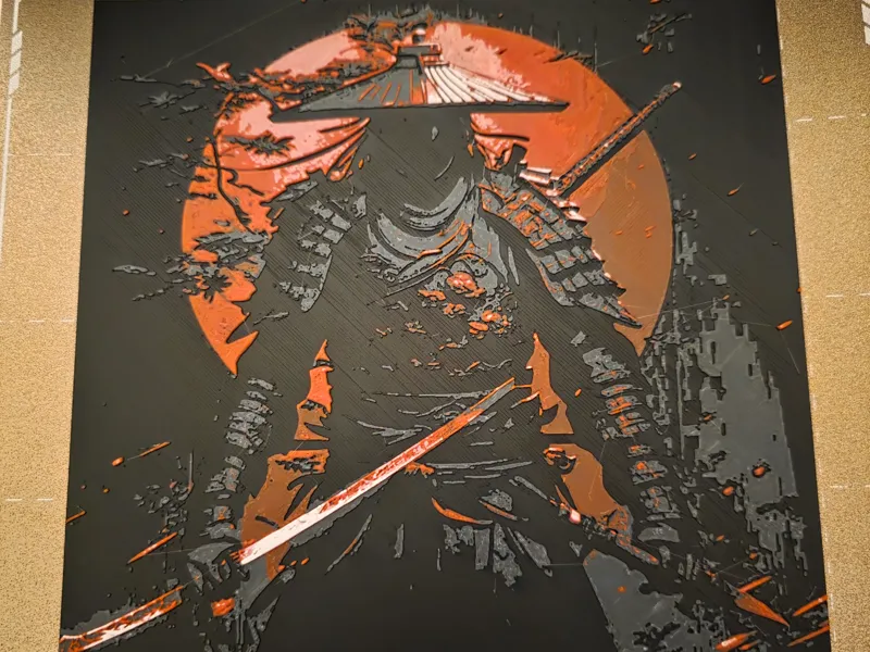 Samurai Warrior Hueforge
