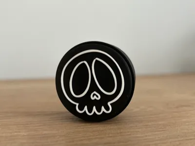 Kawaii skull clicker fidget toy