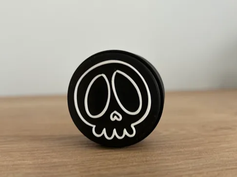 Kawaii skull clicker fidget toy