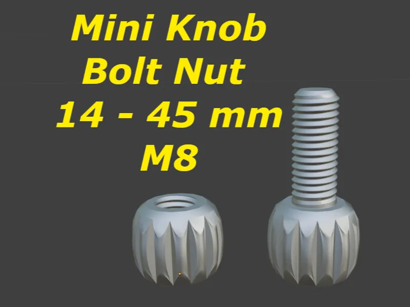 Mini Knob Bolt Nut M8