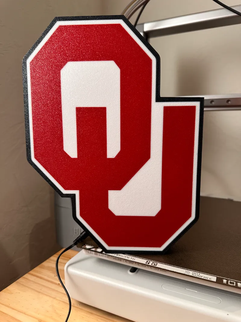 Oklahoma Sooners Light Box (OU)