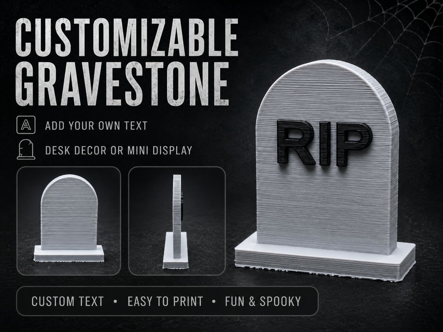 Customizable Gravestone