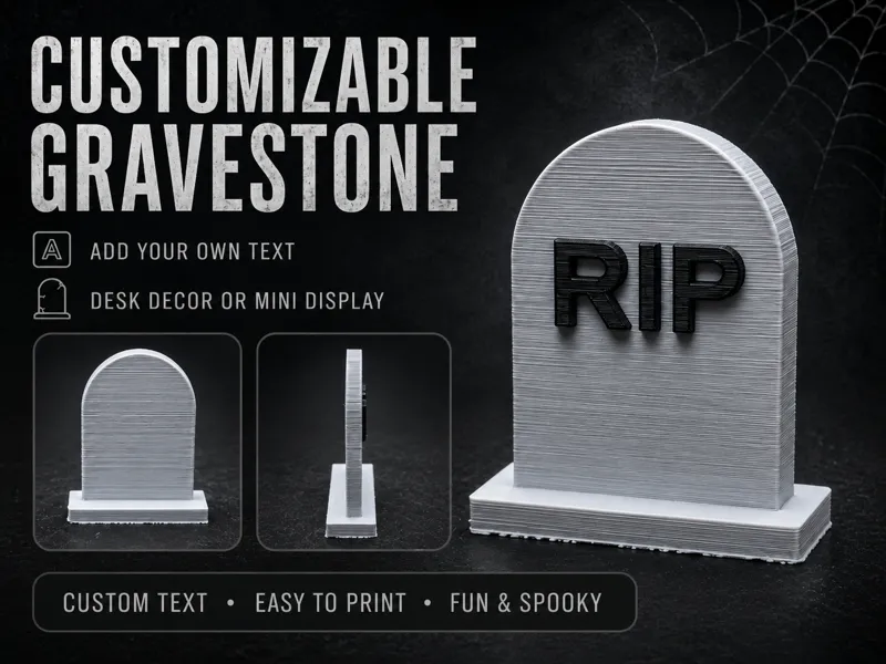 Customizable Gravestone