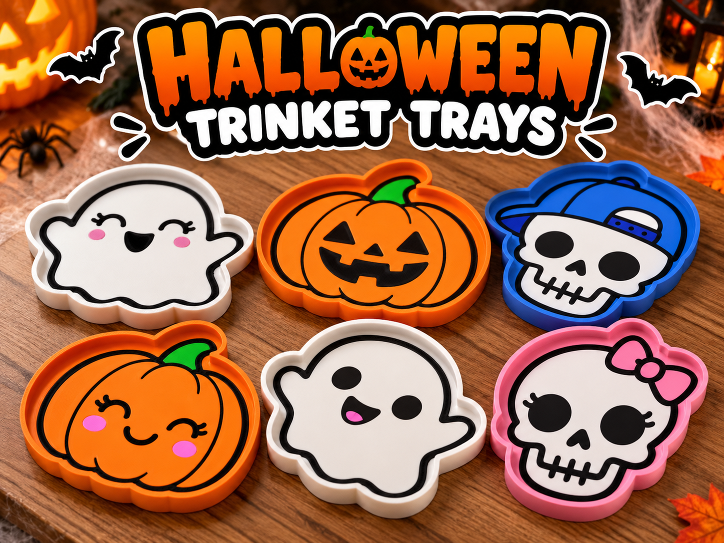 Halloween Trinket Trays 3D model