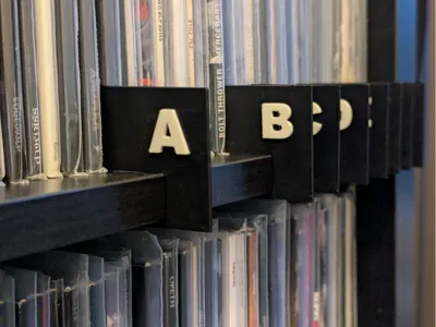 Vinyl Record Alphabet Organizer for KALLAX Shelves