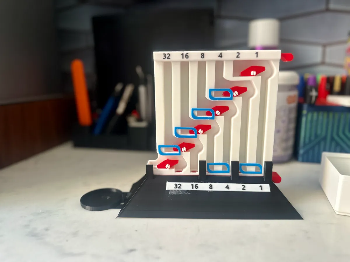 Binary Adding Machine - Free 3D Print Model - MakerWorld