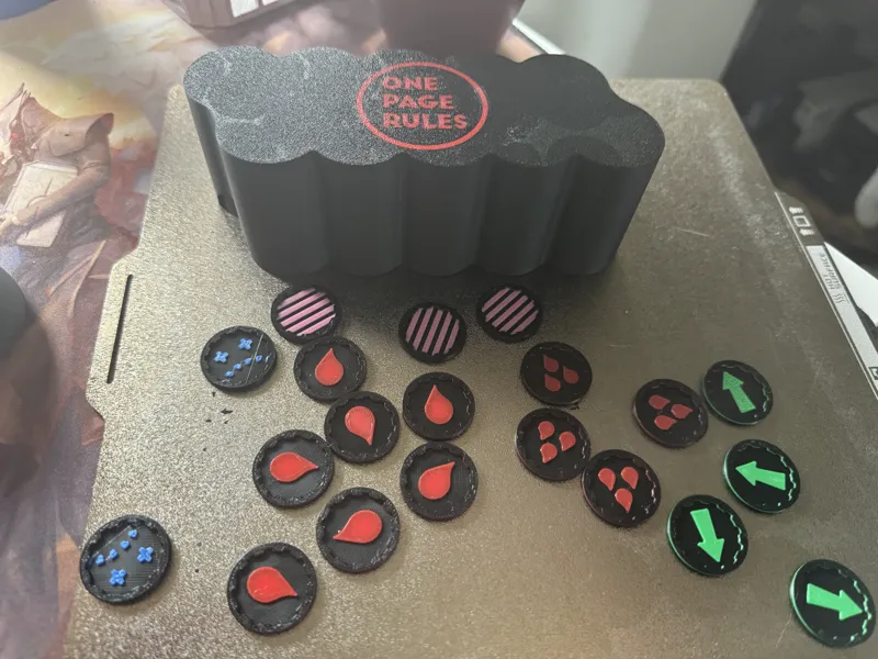 One Page Rules Tokens and Holder