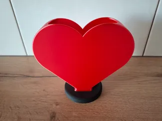 Valentine's day heart vase