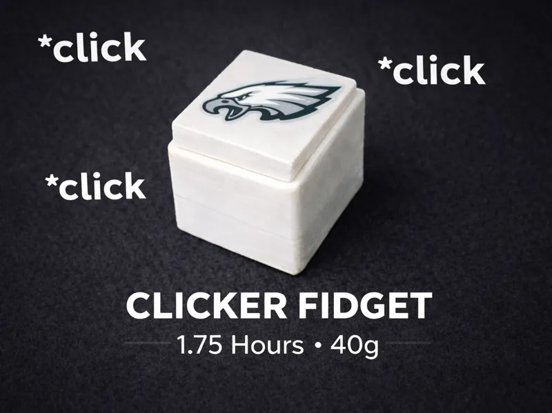 Philly Eagles Clicker Fidget (No parts needed)