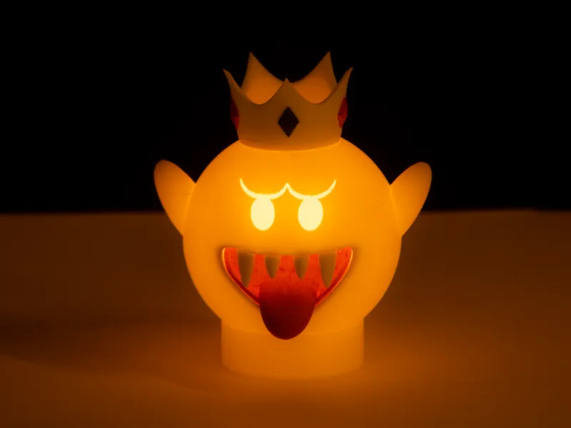 King Boo LED tea candle cover Halloween decoration