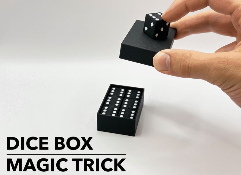 Dice Box Magic Trick