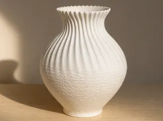 WABI-SABI Voronoi Vase - Minimalist Design