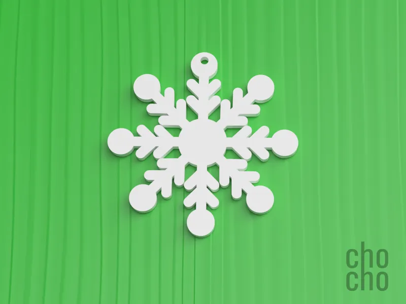 Snowflakes Christmas Ornament Collection 07