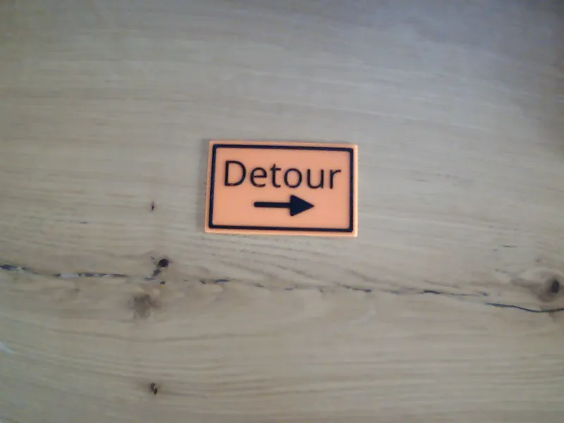 Detour sign
