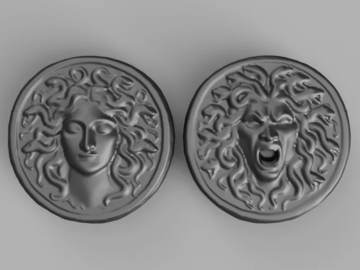 Two Faced Medusa Coin