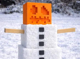 Minecraft snow man kit