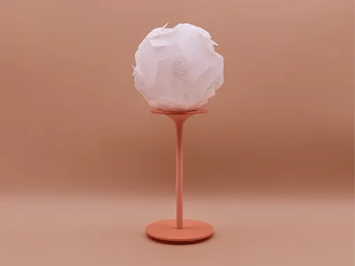 Modern Floral Tea Light Lamp.