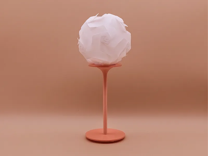 Modern Floral Tea Light Lamp.