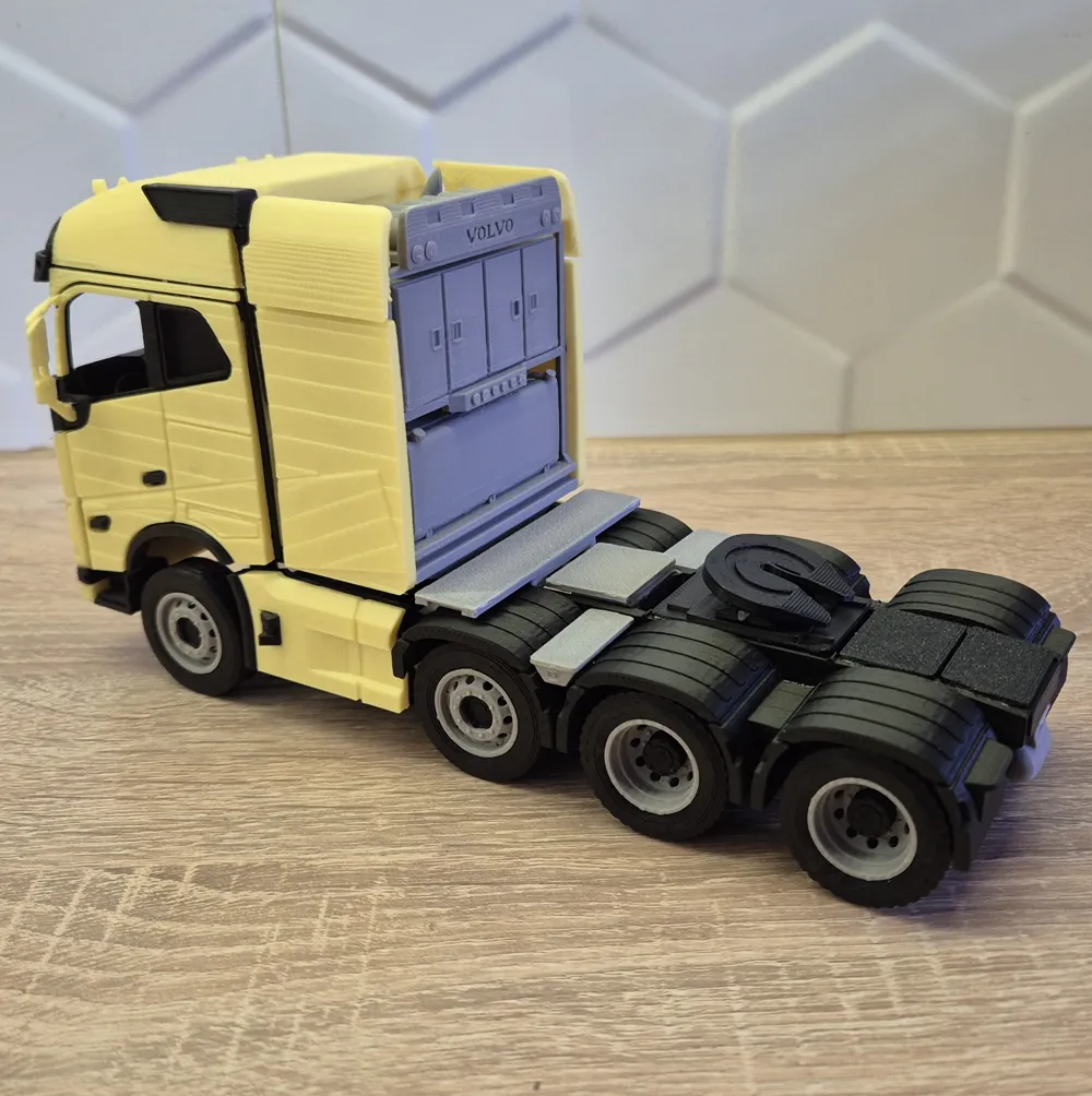 Image Lorry Coloruing Printable Volvo FH 16 750 truck kit card - Free 3D Print Model - MakerWorld