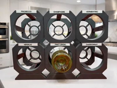 Tilted Modular Wine Rack
