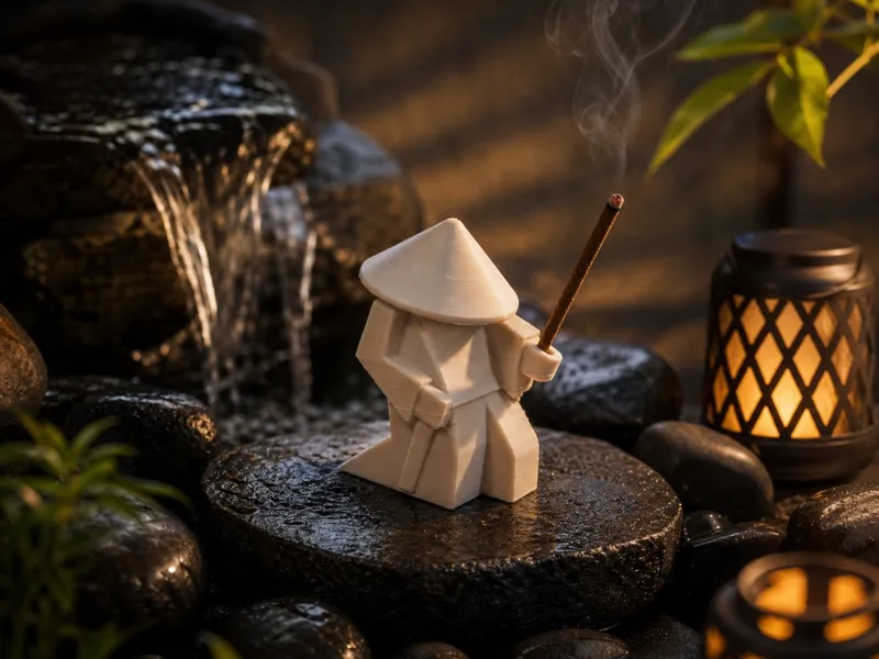 samurai incense stick stand
