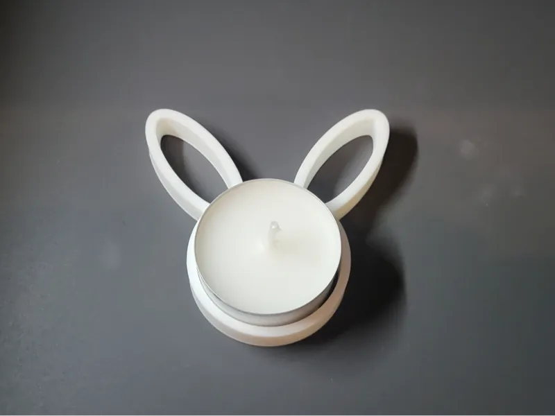 easter bunny tea light holder
