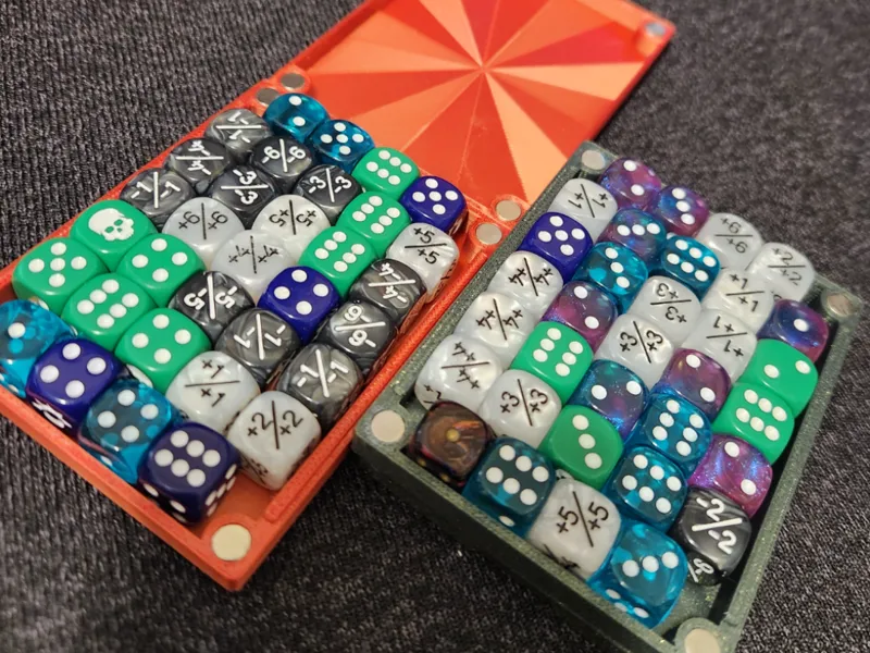 12mm Dice Magnetic Dice Box - Fits in deck boxes