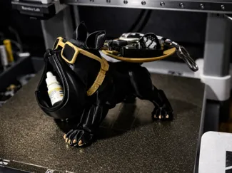 Bulldog Storage Figurine with Big Mouth 