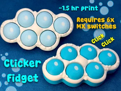 Bubble Popper Clicker Fidget Toy (~1.5 hours)