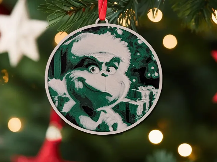 Christmas Grinch Ornament
