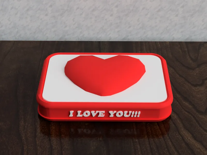 Valentines Locking Gift Card Box