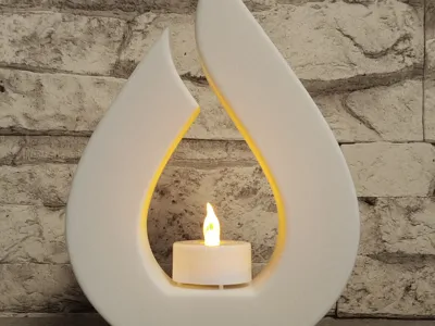Teardrop-shaped decoration
