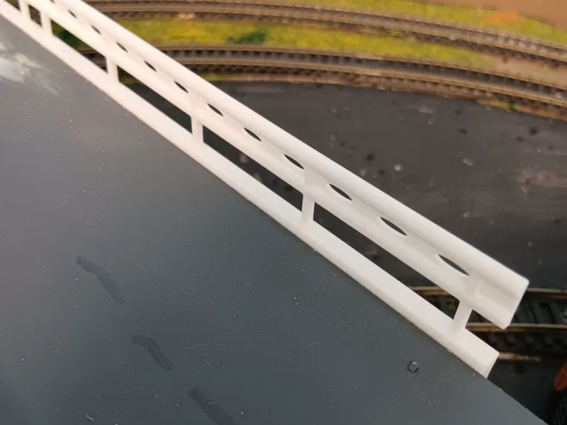 HO Scale Guardrail attachment