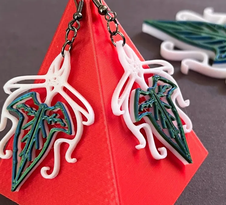 Lorien Leaf earrings & pendant(Lord of the Rings)
