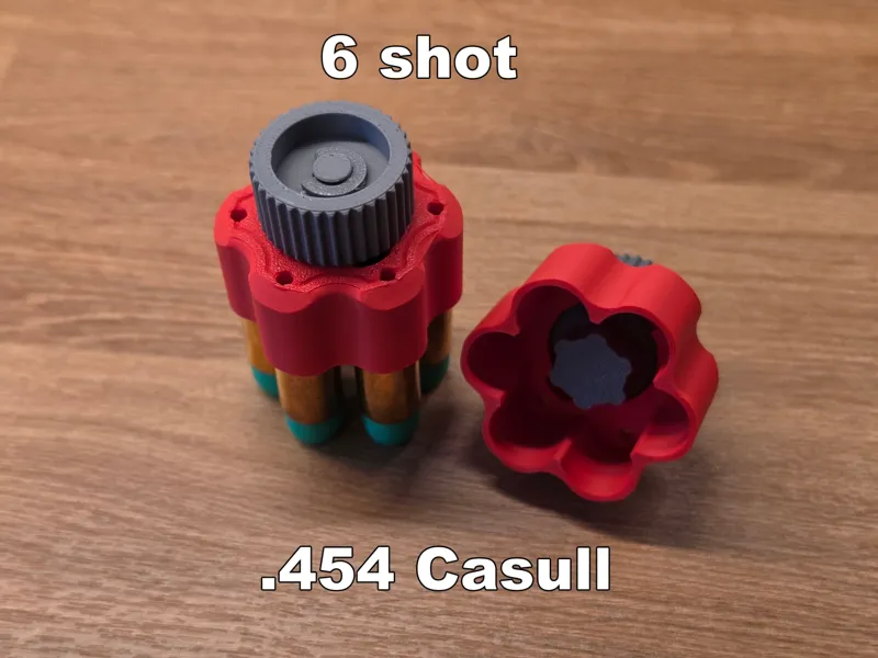 6 shot .454 Casull Speedloader