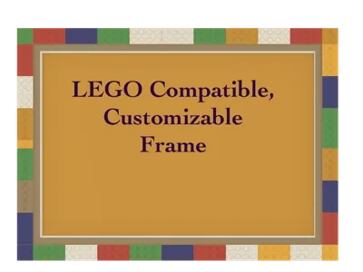 Parametric  Frame Compatible with toy bricks