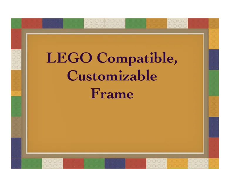 Parametric  Frame Compatible with toy bricks