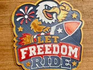 Let Freedom Ride Hype Chain Pendant