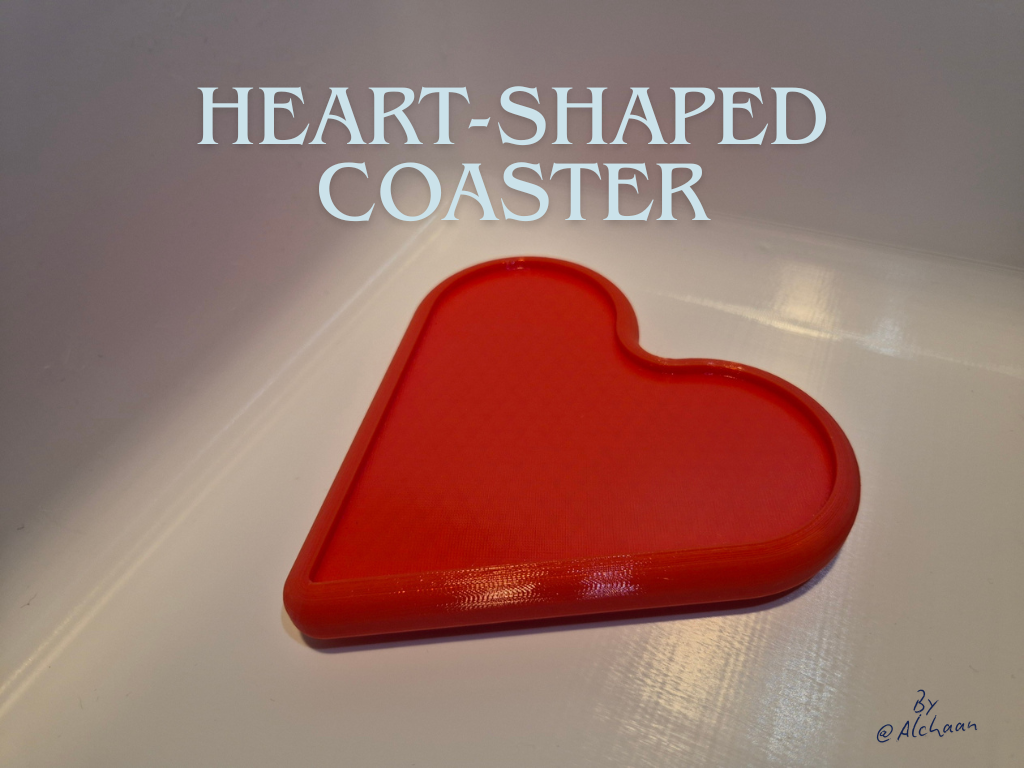 Heart-Shaped Coaster