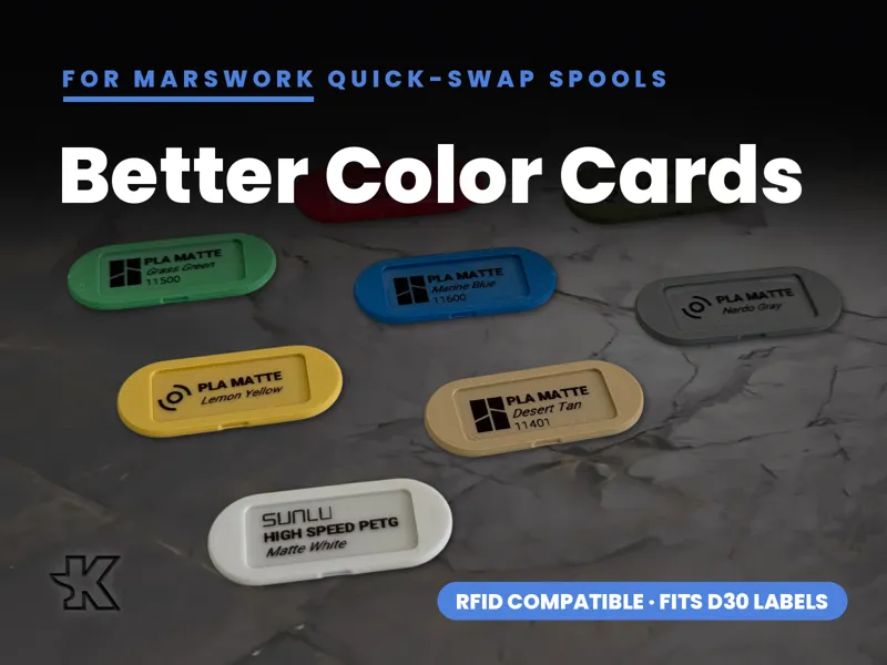Better Color Cards (for MARSWORK Spools)