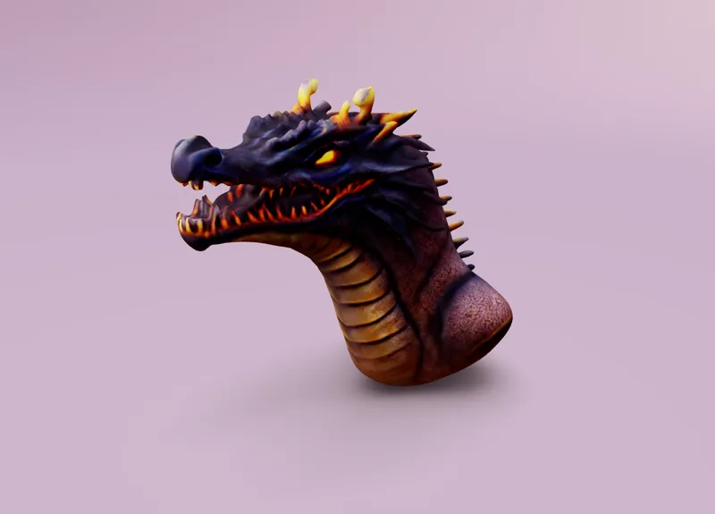 Dragon Head 3D Model