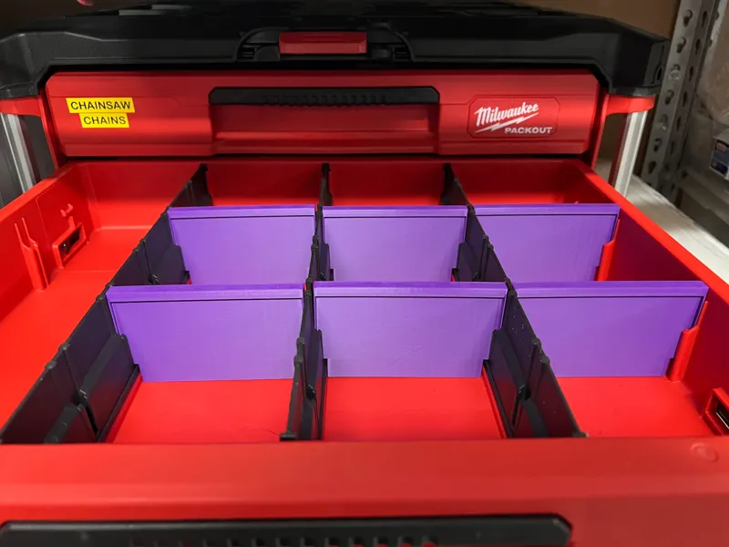 Milwaukee Packout 3 & 4 Drawer (Skinny Drawer) Divider