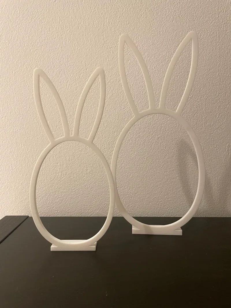 Easter decoration egg with bunny ears