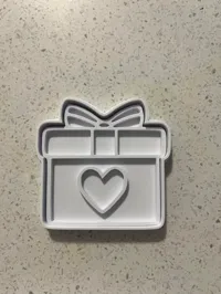 Emporte-pièce et tampon sapin de cadeau de Noël — photo 1