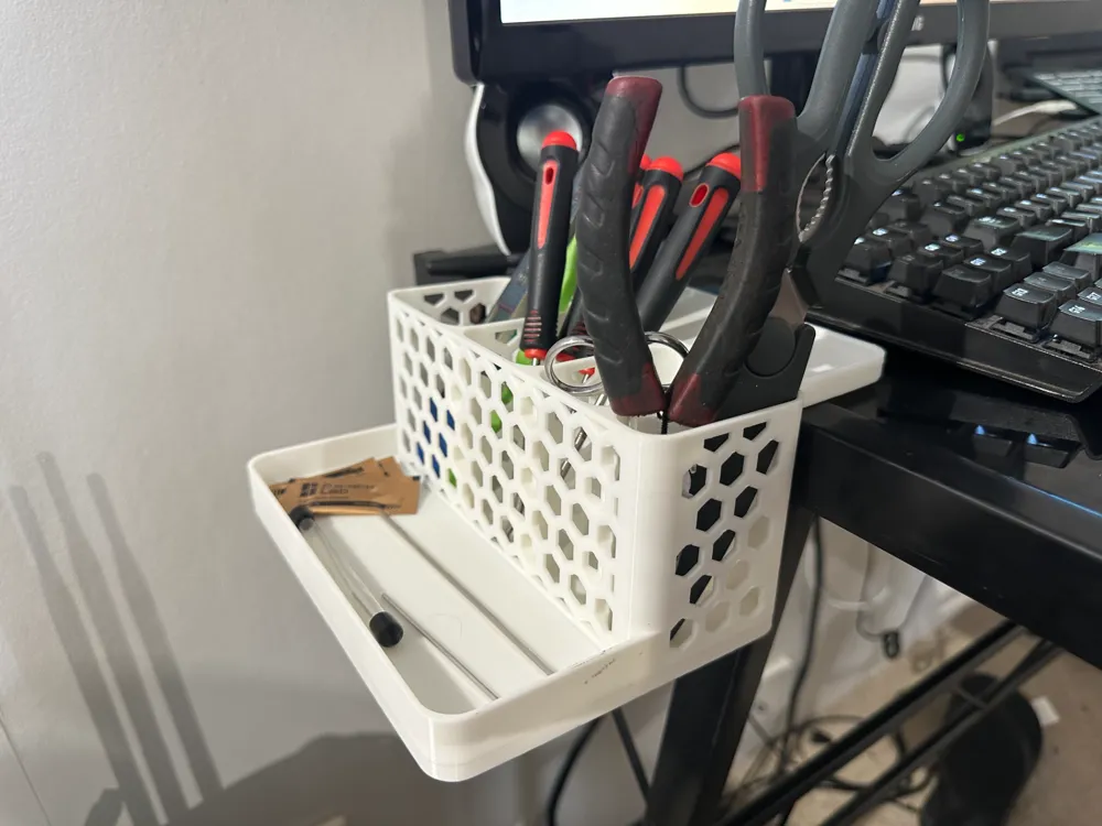 Computer Keypad Caddy Clamp On Desk Caddy by cory247 - MakerWorld