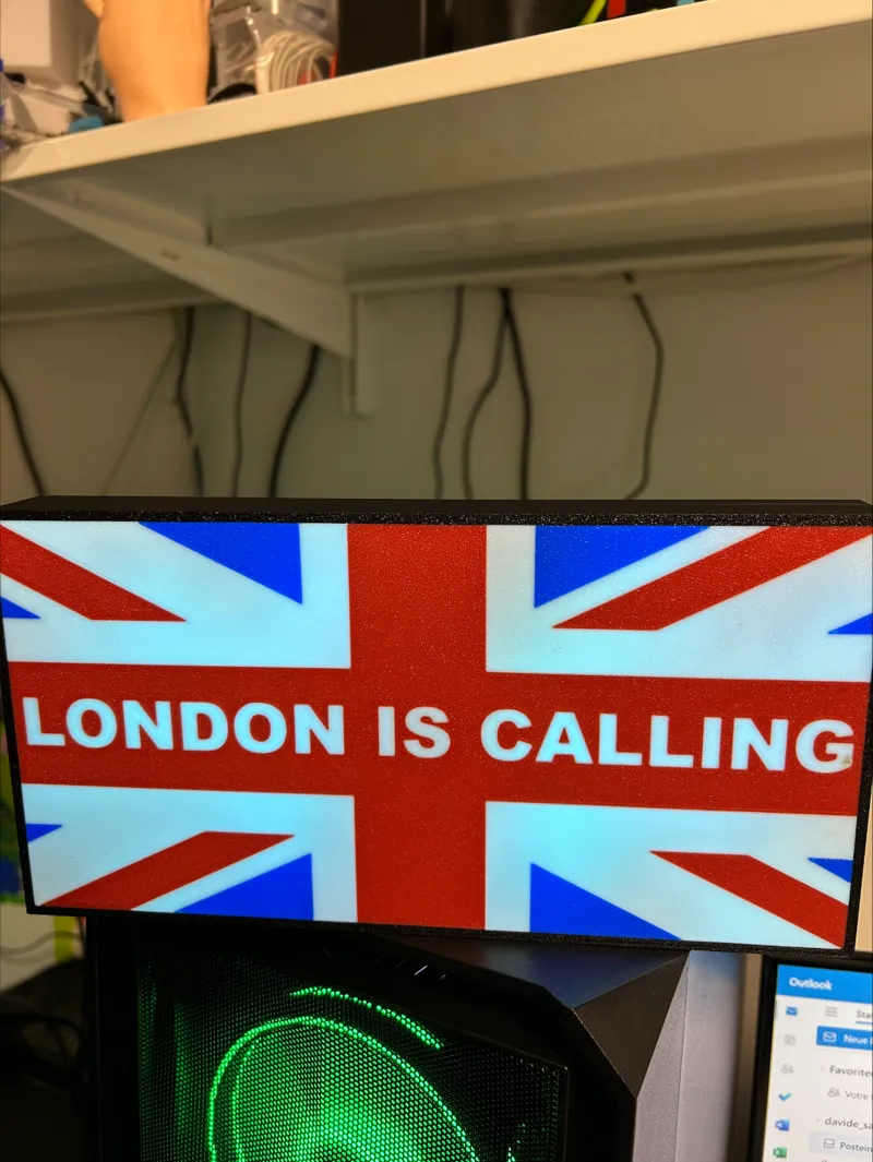 London is calling Led BOX